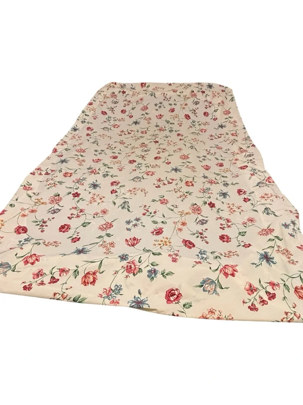 Vint Croscill Floral “Iris” Twin Sheet Set Flat Fitted Pink Tulip Morning Glory